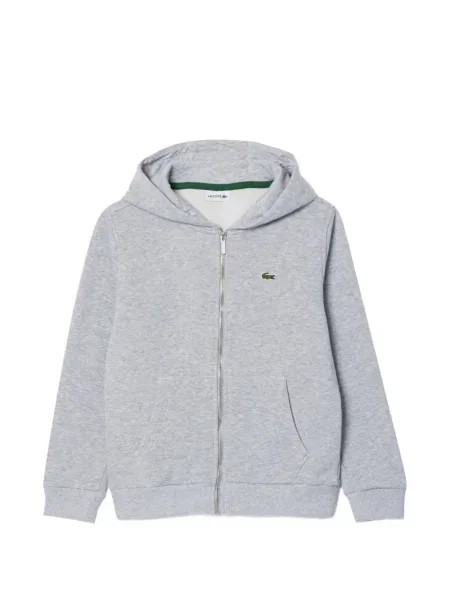 Bluza z kapturem dziecięca Lacoste szara