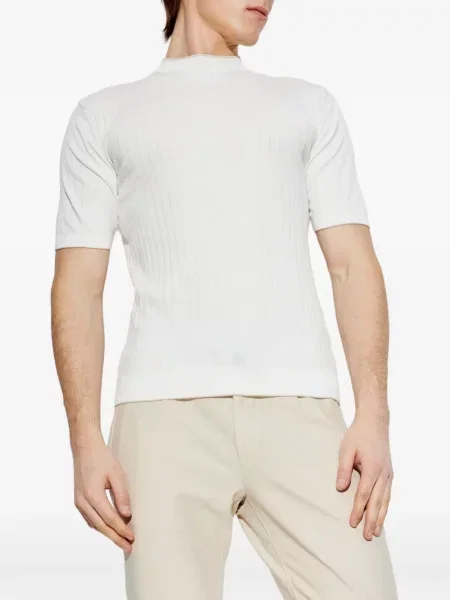 Tricou Eleventy scurt alb