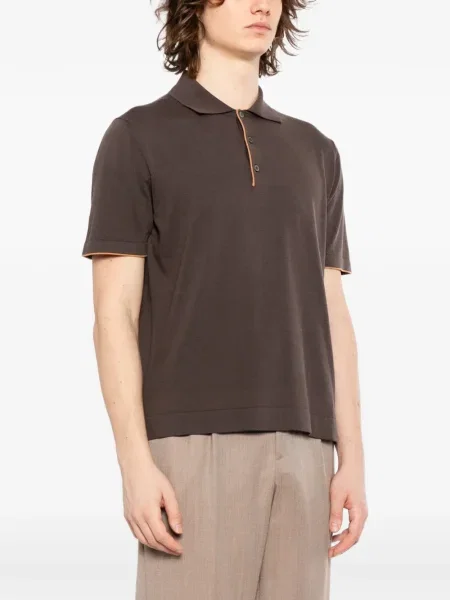 Polo Canali tricotate maro