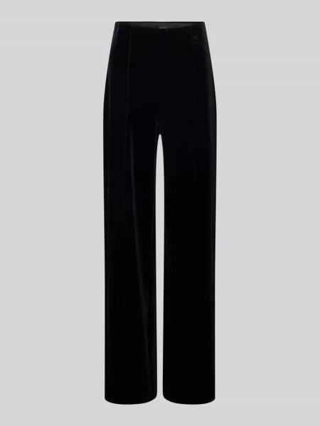Spodnie aksamitne o kroju relaxed fit z elastycznym pasem model ‘SHANNA’ Vero Moda czarne