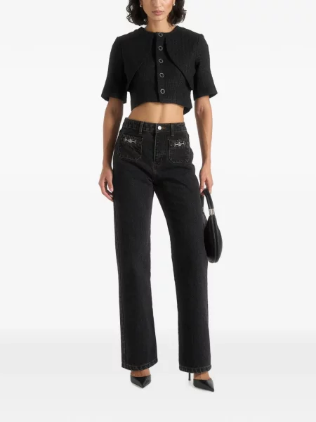 Дънки straight leg Manière De Voir черно