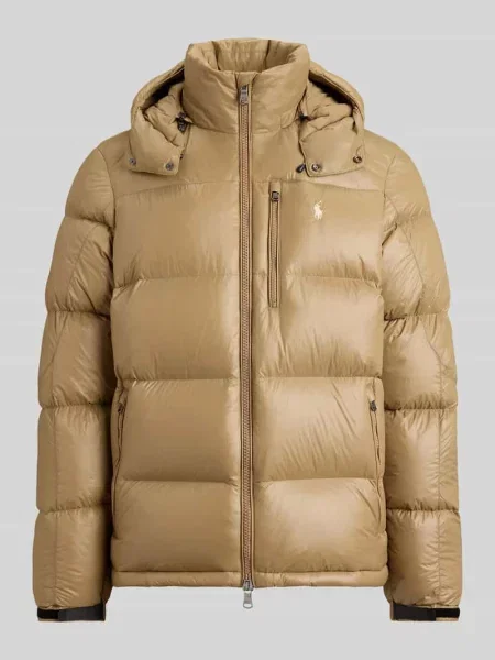 Kurtka pikowana o kroju regular fit z zamkiem błyskawicznym dwustronnym Polo Ralph Lauren beżowa