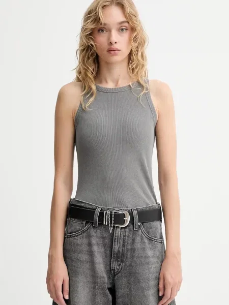 Bombažen top Levi's siva