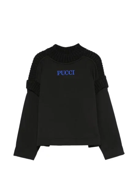 Sweter dziecięcy Pucci czarny