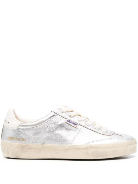 Sneakerși Golden Goose Milk din piele auriu