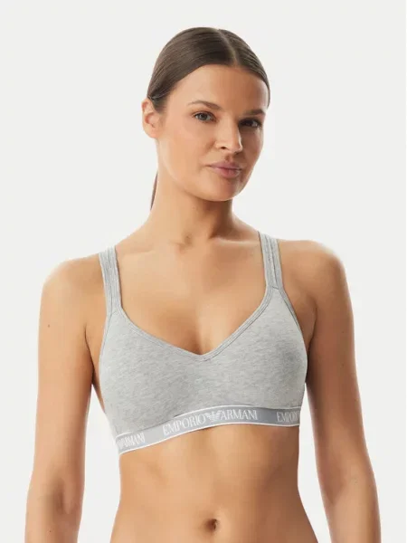 Emporio Armani Underwear Špotni nedrček siva