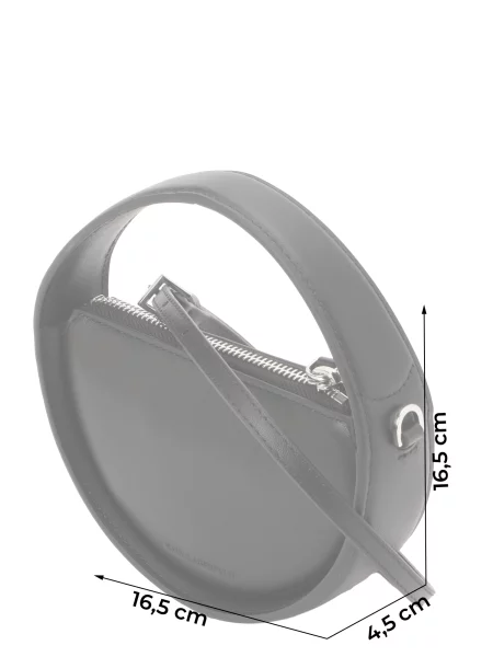 Karl Lagerfeld Kabelka NANO / strieborná čierna