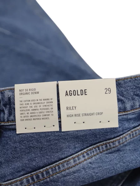 Blugi drepți Agolde albastru