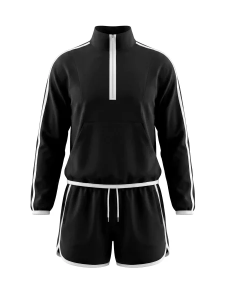 Imily Bela Costum de trening negru alb