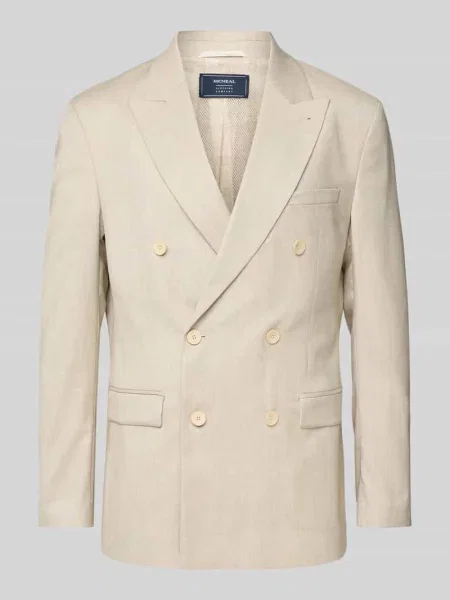 Marynarka o kroju slim fit z z patką Mcneal beżowa