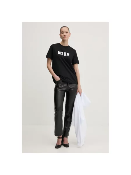 Bluza z kapturem Msgm z kapturem biała