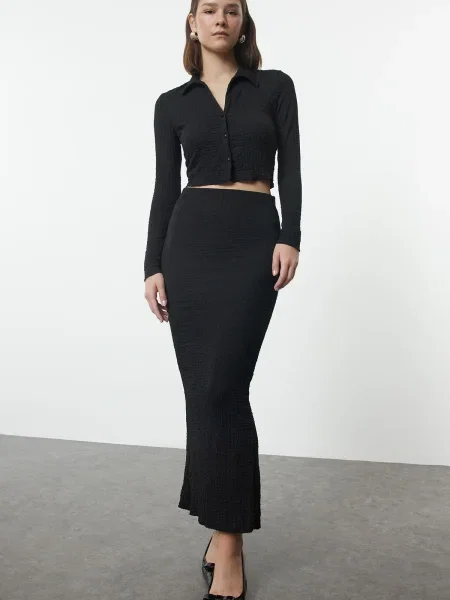 Top Trendyol din jacard negru