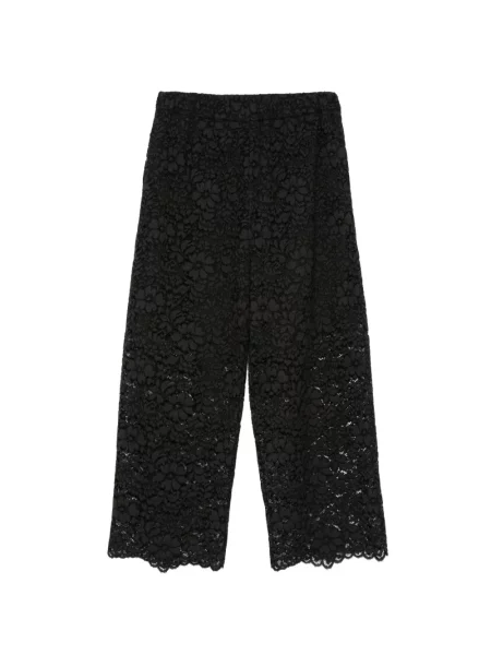 Pantaloni Simonetta Ravizza din dantelă negru