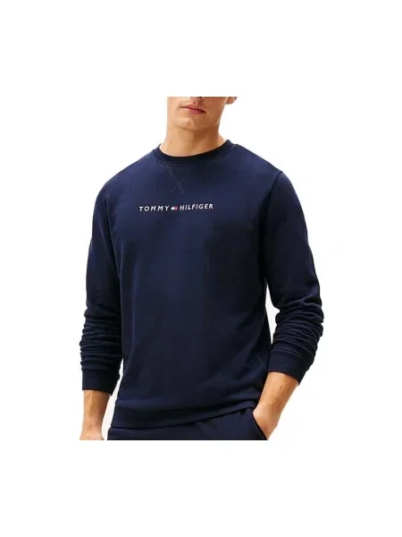 Hanorac Tommy Hilfiger cu autograf albastru