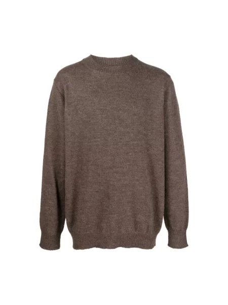 Sweter Maison Margiela wełniany brązowy