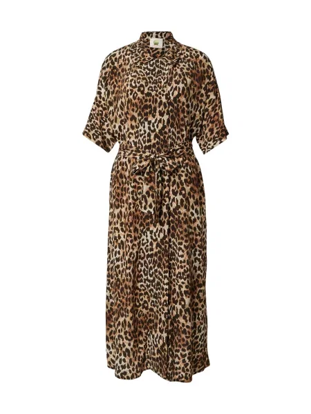 PRINCESS GOES HOLLYWOOD Rochie tip bluză bej deschis / maro pueblo negru