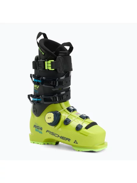 Черевики гірськолижні Fischer CARBON PRO MV BOA yellow/carbon жовті