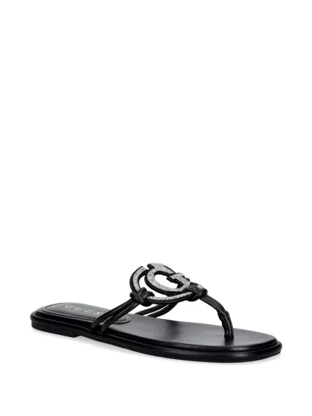 Șlapi Guess cu autograf negru