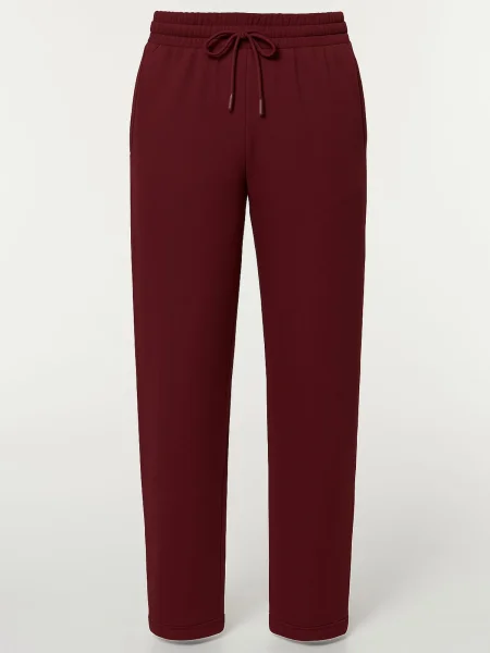 Eoselio Pantaloni City burgundy roșu