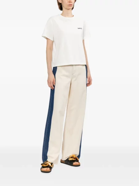 Tricou A.p.c. cu imagine alb