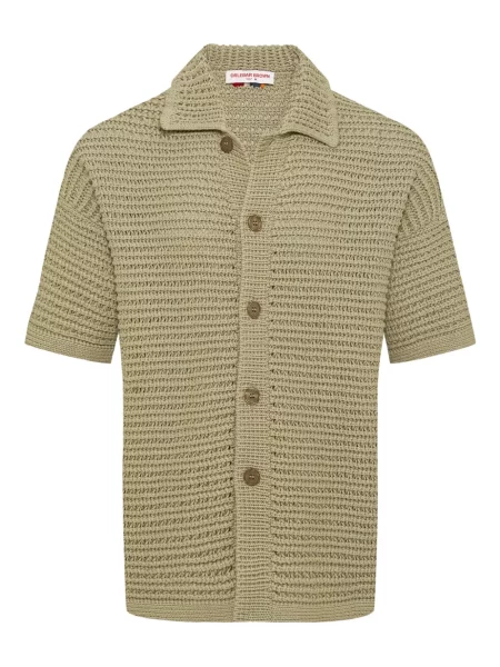 Плетена риза Orlebar Brown кафяво