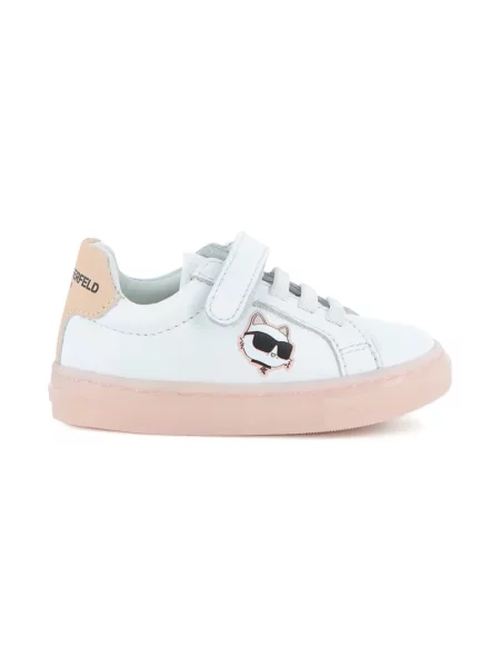 Sneakersy dziecięce Karl Lagerfeld białe