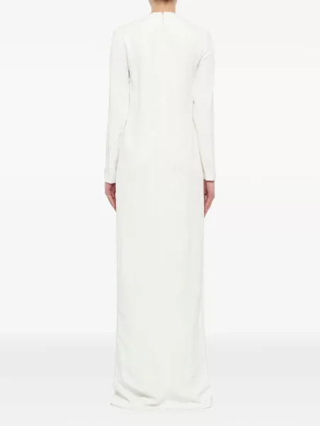 Rochie maxi Lanvin cu decolteu în V alb