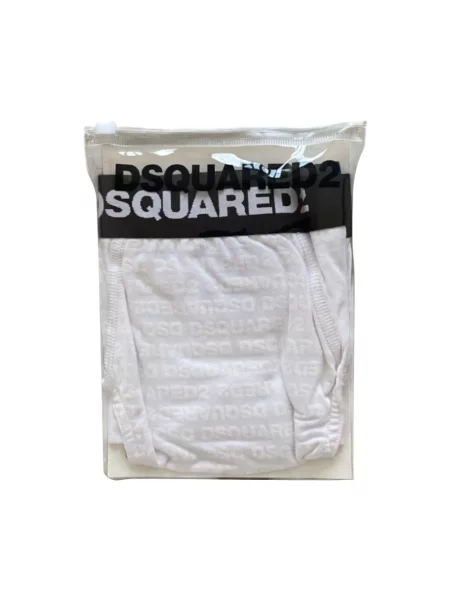 Majtki Dsquared2 z logo białe