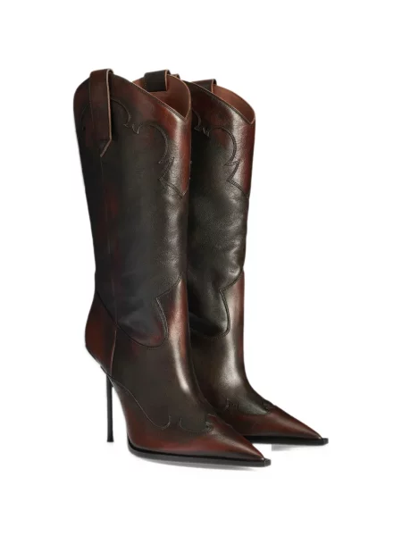 Botine Paris Texas din piele maro