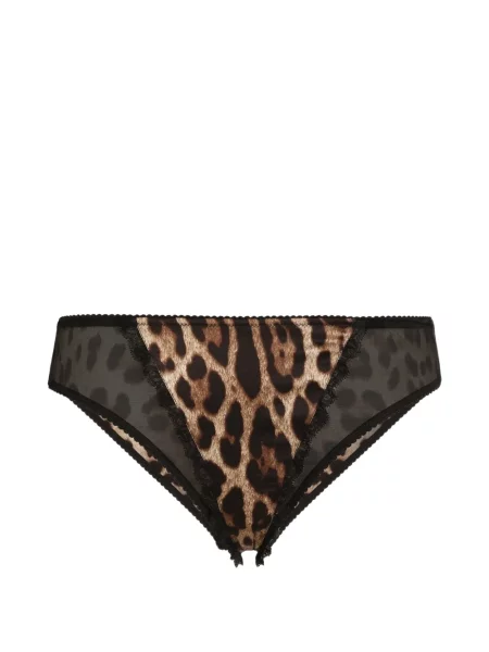 Chiloți briefs Dolce & Gabbana din satin cu imagine