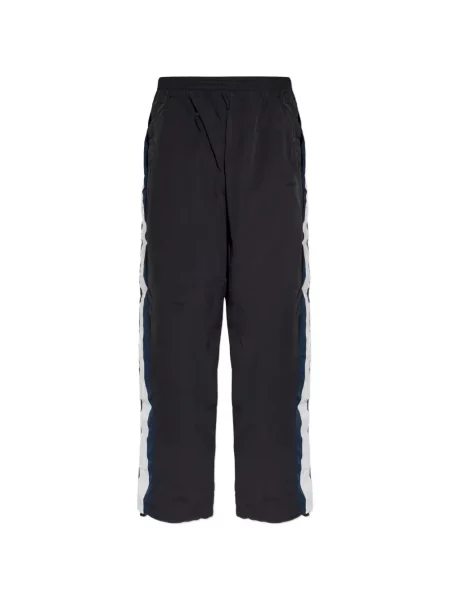 Pantaloni Vetements cu dungi negru