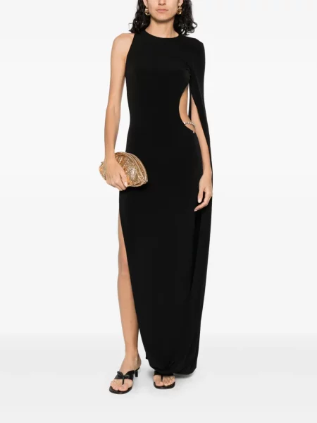 Rochie Nissa din jerseu de costum negru