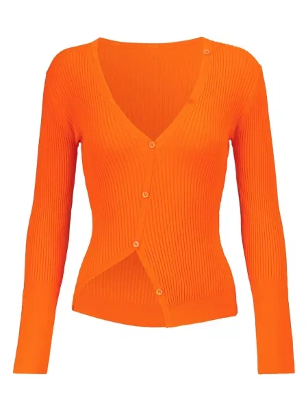 Cardigan Jacquemus portocaliu