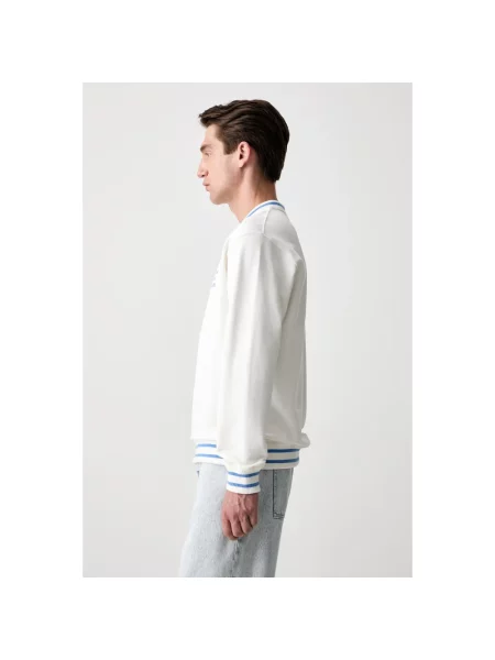 Drôle de Monsieur bluza Sport Slogan biała