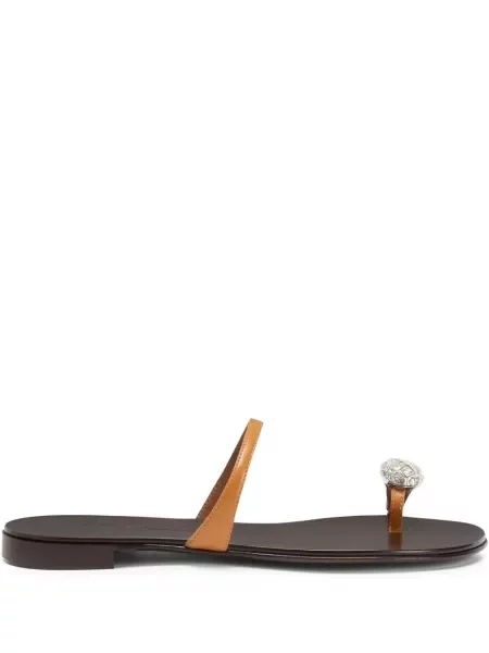 Sandale Giuseppe Zanotti din piele portocaliu