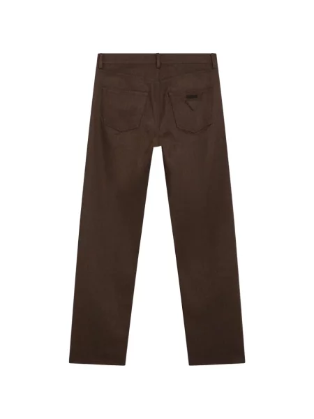 Pantaloni Prada cu 5 buzunare maro