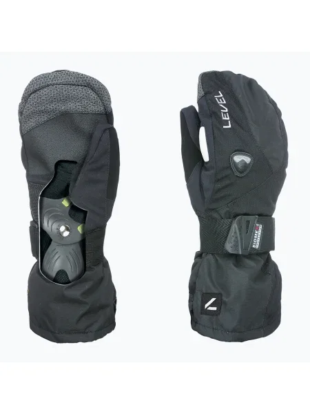 Férfi snowboard kesztyű Level Fly Mitt black. Méret: 8 fekete