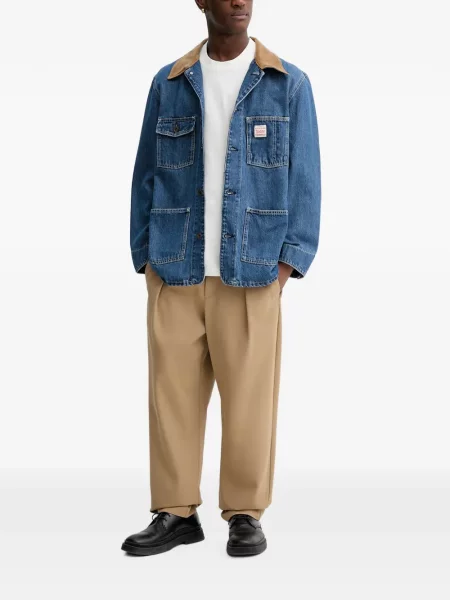 Blugi cu picior larg Levi's® de catifea cord albastru