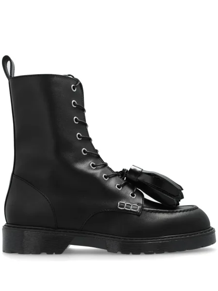 Botine Jw Anderson cu șireturi din dantelă negru