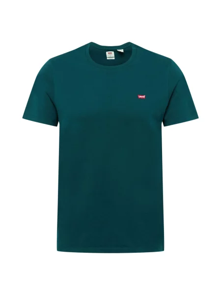 LEVI'S ® Tricou Original Housemark verde smarald / roșu alb