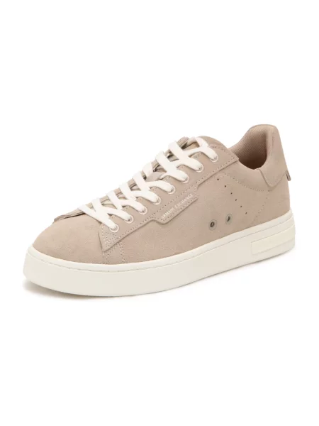 Sneakersy Armani Exchange zamszowe beżowe