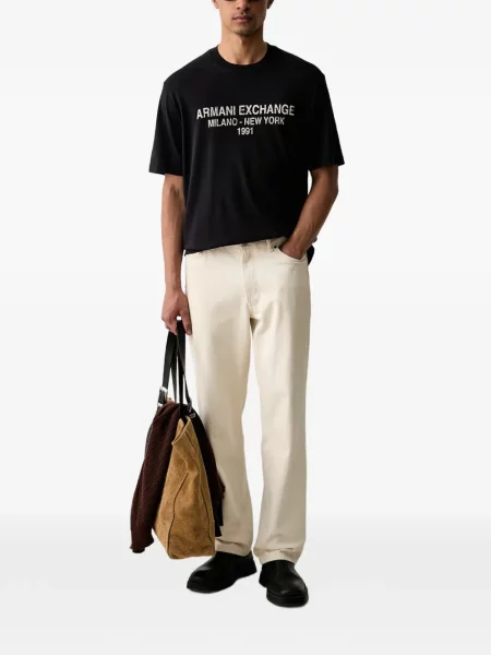 Tricou Armani Exchange cu imagine negru