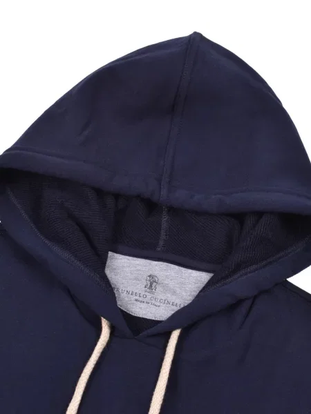 Hoodie Brunello Cucinelli μπλε