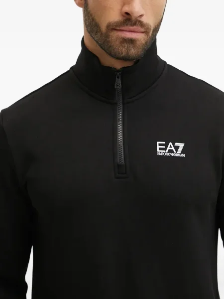 Суичър с цип Ea7 Emporio Armani черно