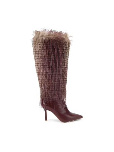 Botki Kurt Geiger skórzane brązowe