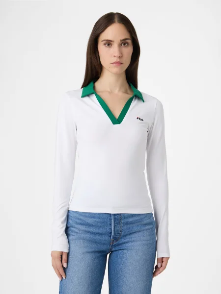 FILA Tricou Cerrione verde alb