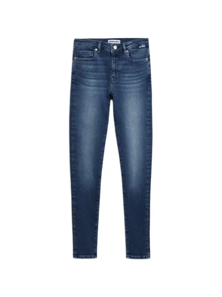 Blugi skinny Armedangels skinny fit albastru