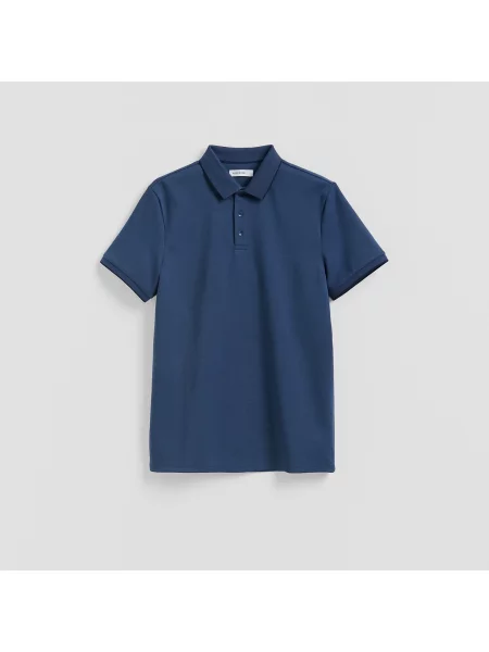 Reserved Polokošile střihu slim tmavomodrá