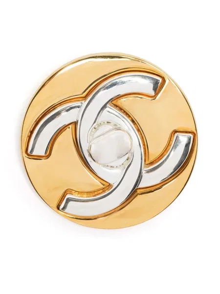 Brož Chanel Pre-owned zlatá