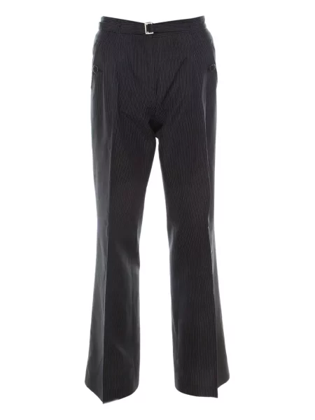 Pantaloni Boss cu dungi cu imagine negru